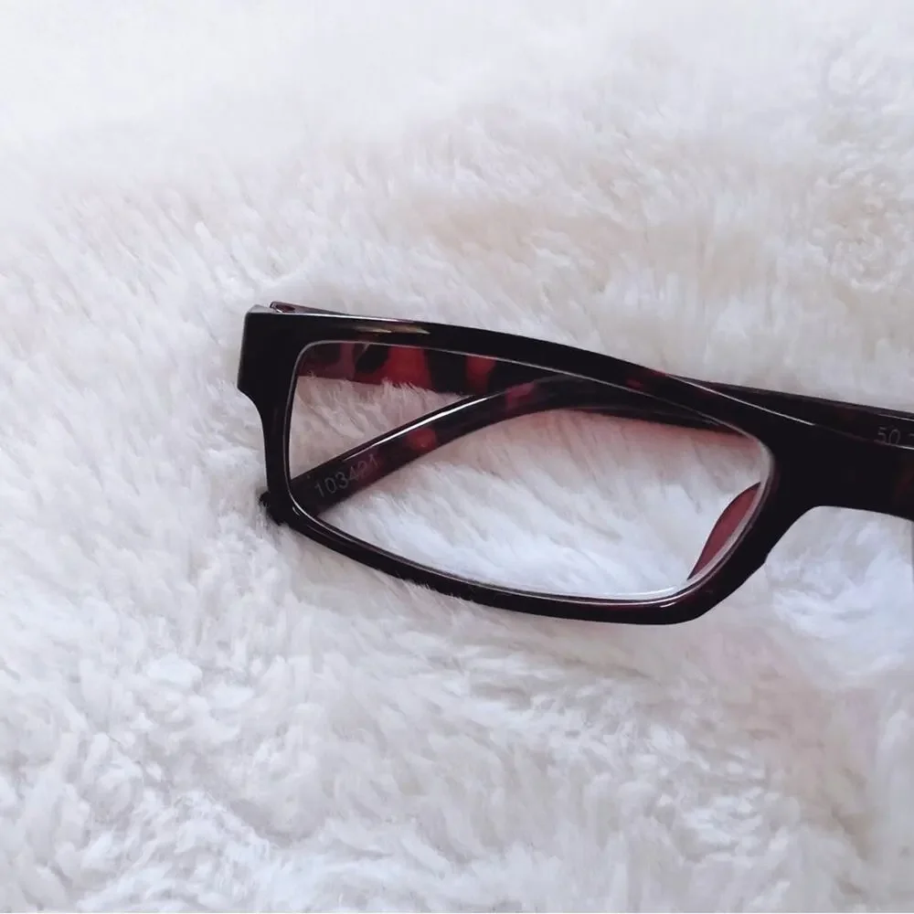 Vincent Brown Rectangular Classic Reader Glasses - Picture 2 of 9
